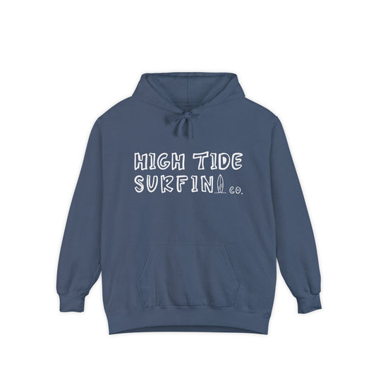 High Tide Surfing Co.  Hoodie, Garment-Dyed, Beach Vibe Apparel