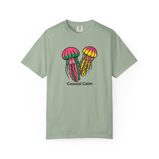 Jellyfish Graphic T-Shirt — Neon Ocean Jelly Summer Beach Unisex Cotton Tee