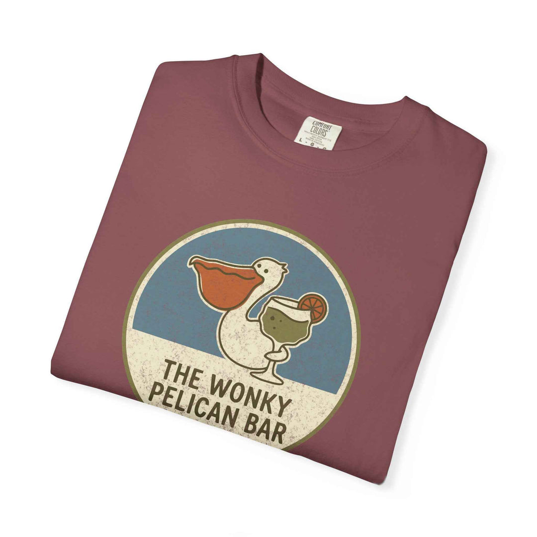Wonky Pelican Bar Vintage Graphic Tee - Summer Bar T-Shirt