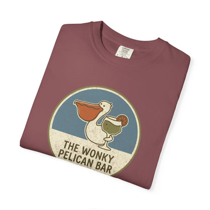 Wonky Pelican Bar Vintage Graphic Tee - Summer Bar T-Shirt