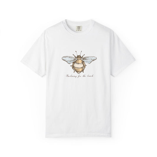 Bee Inspired Unisex Garment-Dyed T-Shirt | Nature Lover's Tee, Eco-Friendly Gift, Everyday Wear, Unique Bee Design, Spring/Summer Fashion
