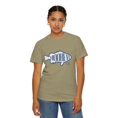 Hooked Fishing T-Shirt, Unisex Apparel, Summer Outdoor Wear, Gift for Fishermen, Casual Everyday Tee, Cool Graphic Shirt