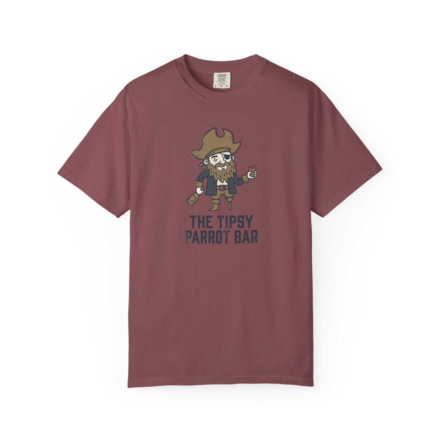 Pirate Bartender T-Shirt - The Tipsy Parrot Bar Novelty Summer Beach Tee