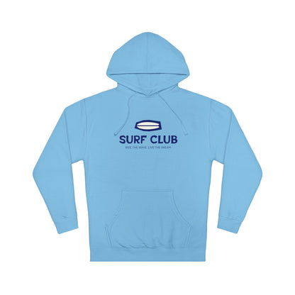 Surf Club Unisex Hooded Sweatshirt, Beach Hoodie, Summer Fashion, Gift for Surfers, Casual Wear, Gift for Beach Lovers