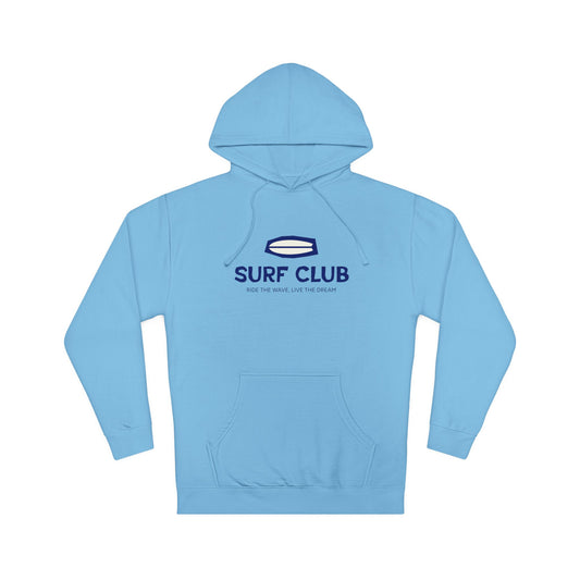Surf Club Unisex Hooded Sweatshirt, Beach Hoodie, Summer Fashion, Gift for Surfers, Casual Wear, Gift for Beach Lovers