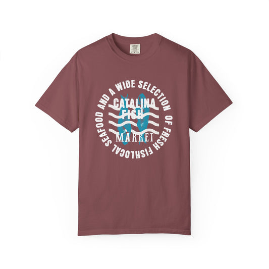 Catalina Fresh Seafood Market T-Shirt, 100% Ring-Spun Garment-Dyed Cotton