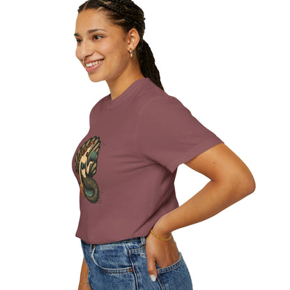 Mermaid T-Shirt, Summer Tee, Gift for Beach Lovers, Vintage Style, Unisex Casual Wear, Ocean Vibe Clothing, Eco-Friendly Fashion