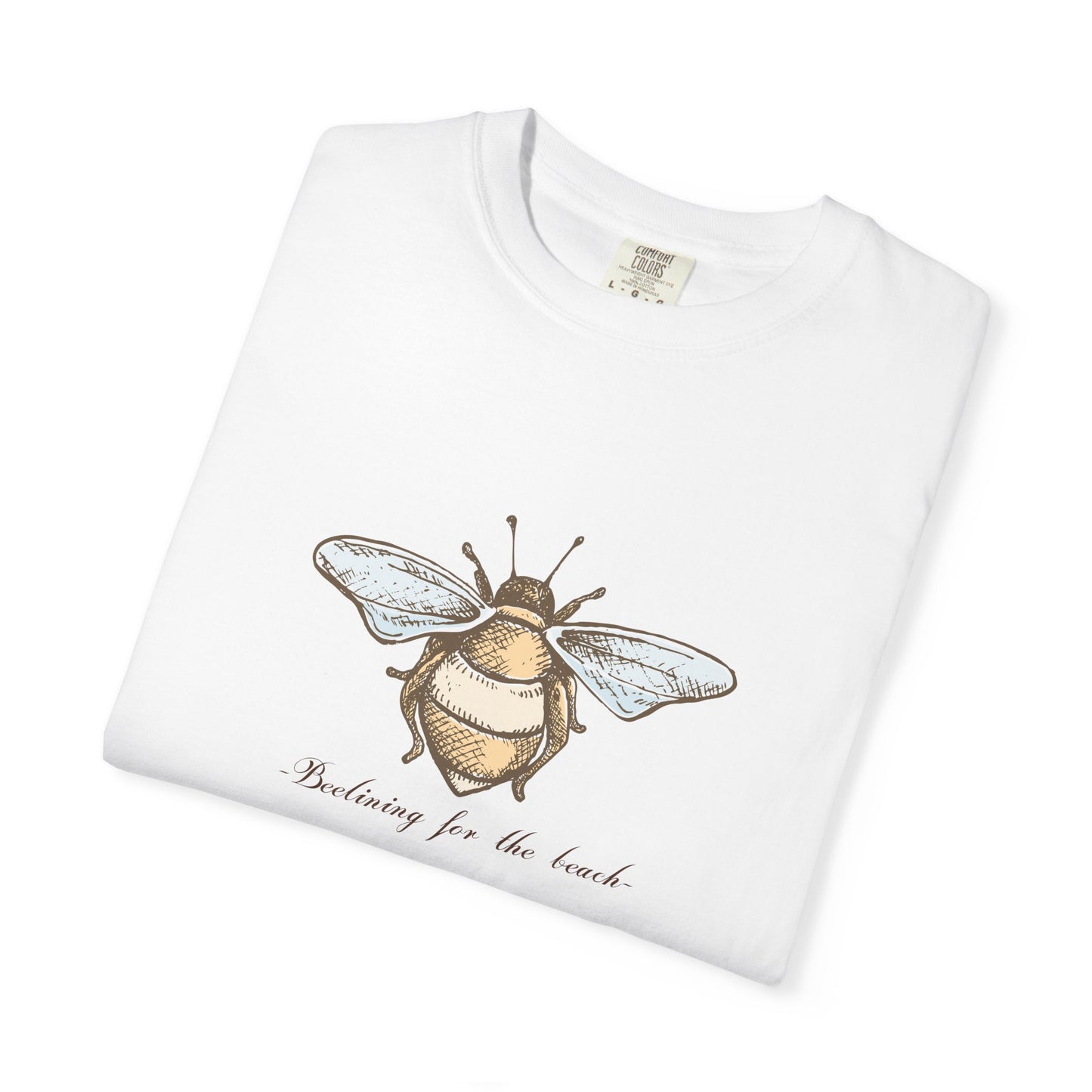 Bee Inspired Unisex Garment-Dyed T-Shirt | Nature Lover's Tee, Eco-Friendly Gift, Everyday Wear, Unique Bee Design, Spring/Summer Fashion