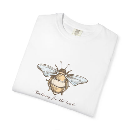 Bee Inspired Unisex Garment-Dyed T-Shirt | Nature Lover's Tee, Eco-Friendly Gift, Everyday Wear, Unique Bee Design, Spring/Summer Fashion