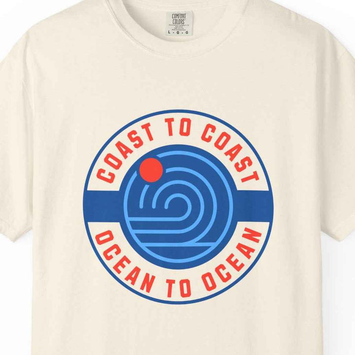 Coast to Coast Ocean, Garment-Dyed T-Shirt, Unisex
