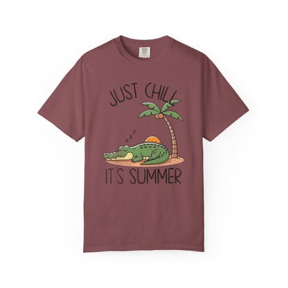Just Chill Summer T-Shirt, 100% Ring-Spun Garment-Dyed Cotton