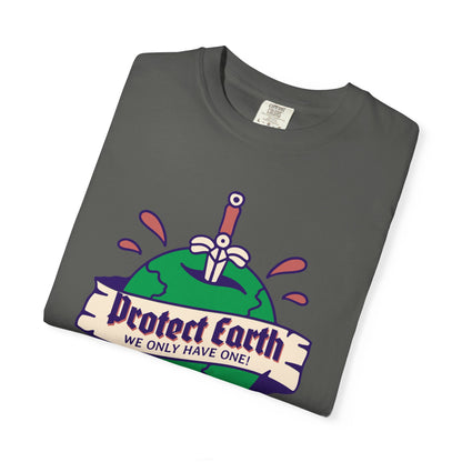 Earth Protection T-Shirt, 100% Ring-Spun Garment-Dyed Cotton