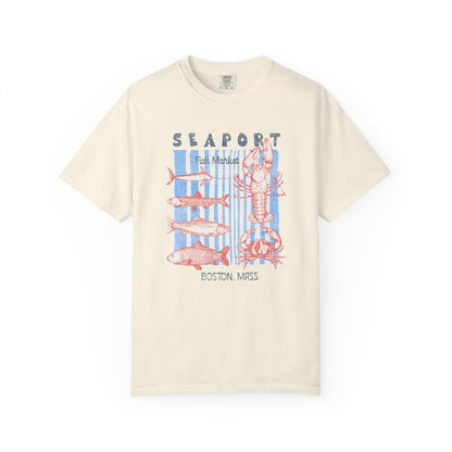 Vintage Seaport Graphic T-Shirt, 100% Ring-Spun Garment-Dyed Cotton