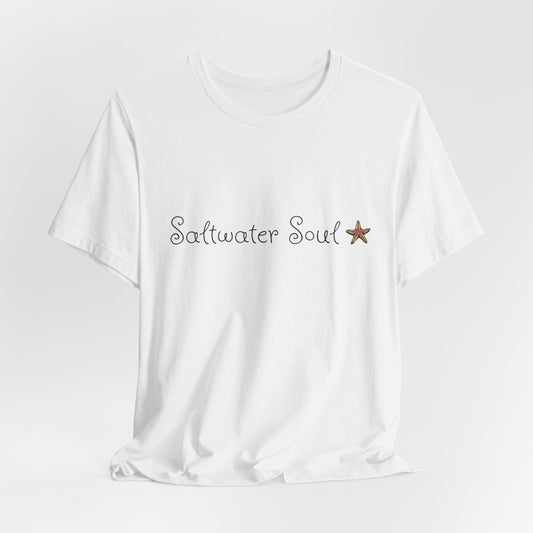 Saltwater Soul Unisex Casual Summer Tee Shirt, Beachwear, Gift for Travelers, Vacation Outfit, Relaxed Style, Trending Store, Cool T-Shirt