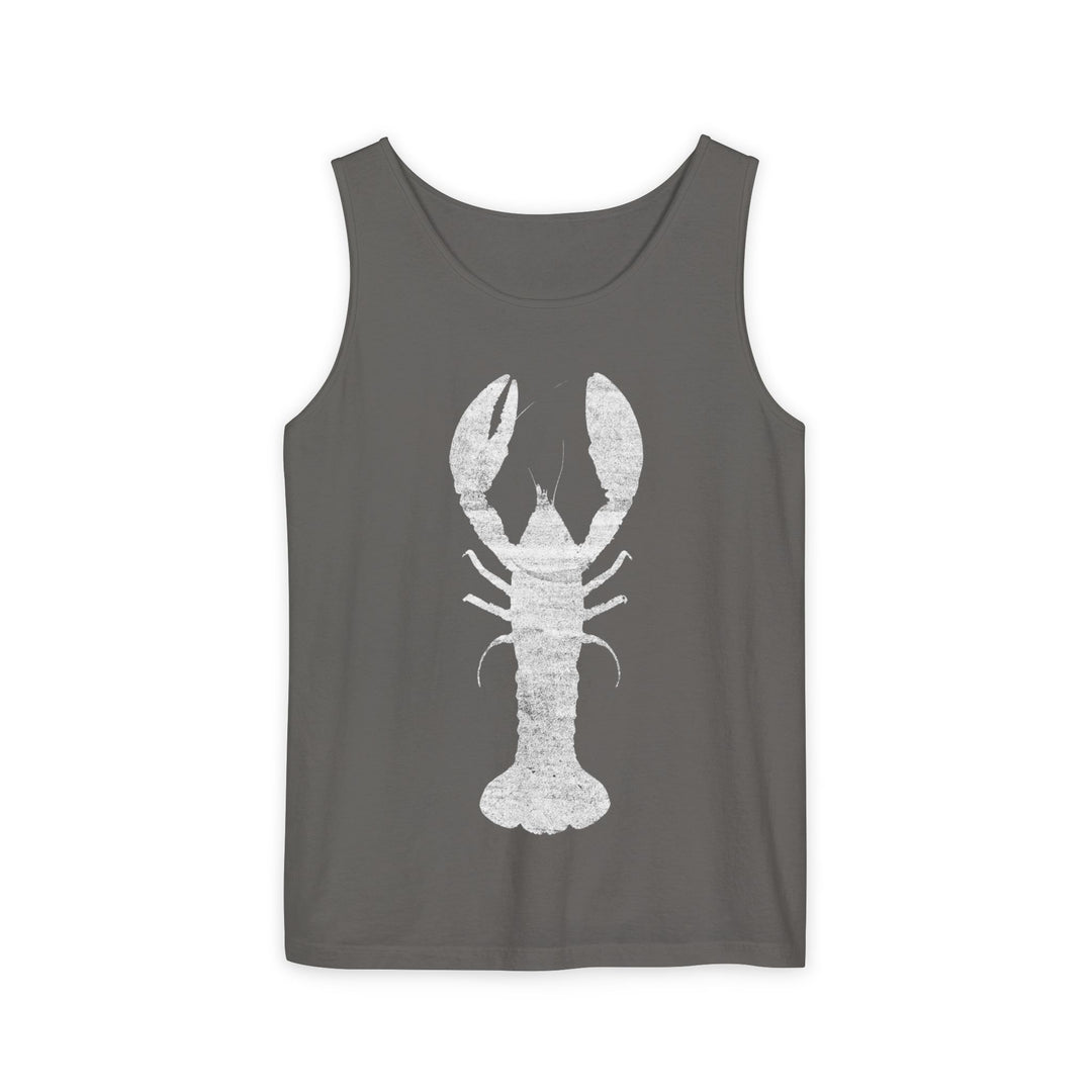 Lobster Silhouette Tank | Garment-Dyed Coastal Graphic Tank Top