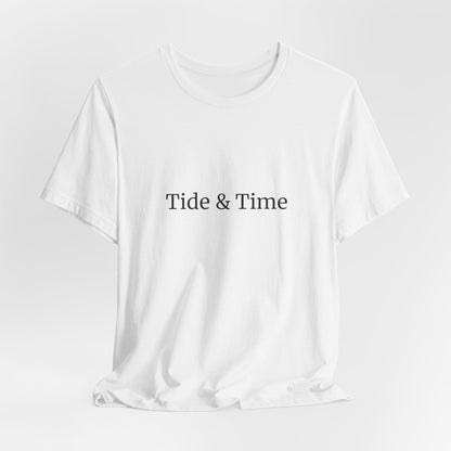 Tide Sand Time Unisex Beachwear Tee, Gift for Travelers, Vacation Outfit, Trending Store, Summer T-Shirt, Comfy T-Shirt, Cool Tee
