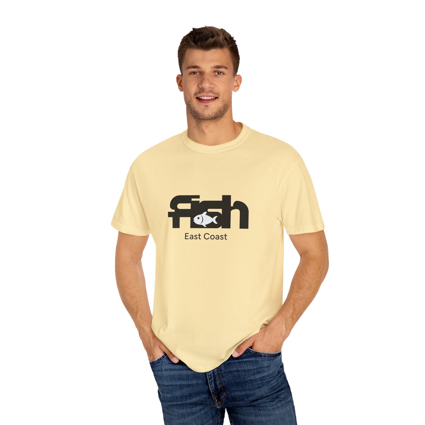 Fish East Coast Mens Graphic T-Shirt, Coastal Summer Tee, Fishing Gift, East Coast Apparel, Casual Beachwear
