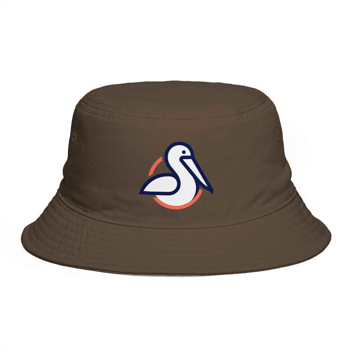 Pelican Circle Bucket Hat - Coastal Wildlife Summer Hat