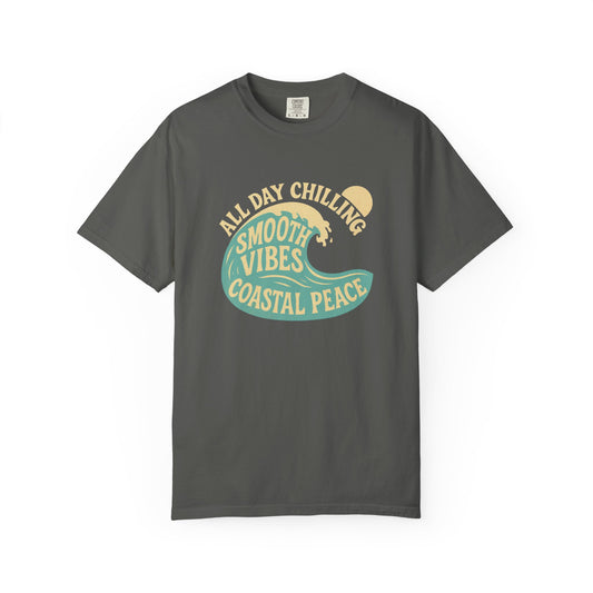 Coastal Vibes T-Shirt - All Day Chilling, Beachwear, Summer Style, Gift for Him/Her, Casual Tee