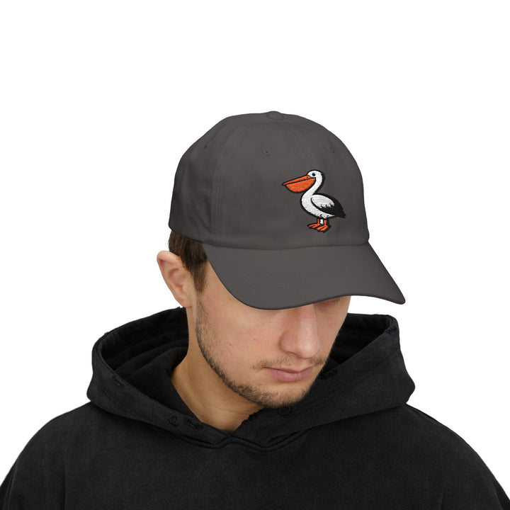 Pelican Beach Dad Cap | Embroidered Coastal Bird Hat