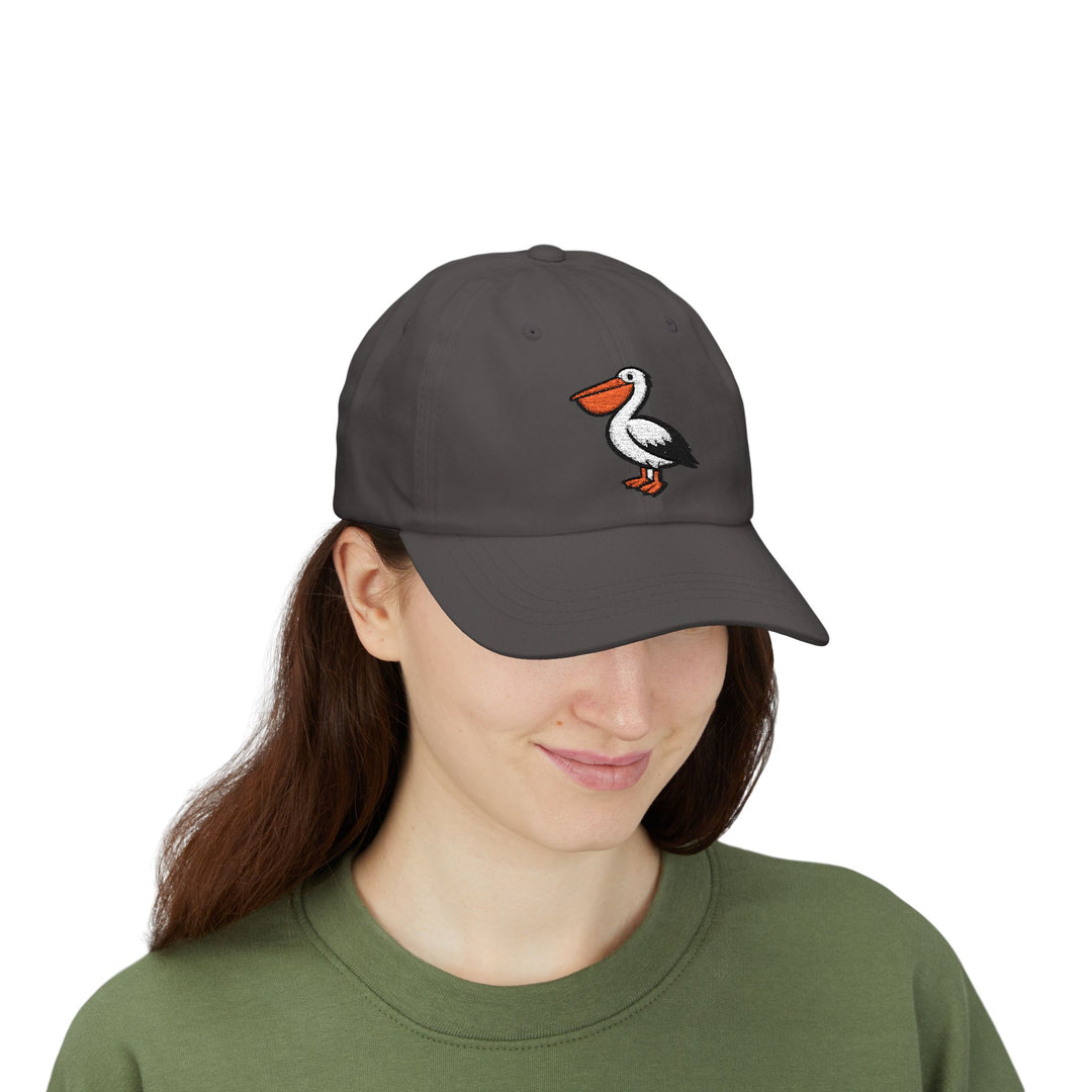 Pelican Beach Dad Cap | Embroidered Coastal Bird Hat