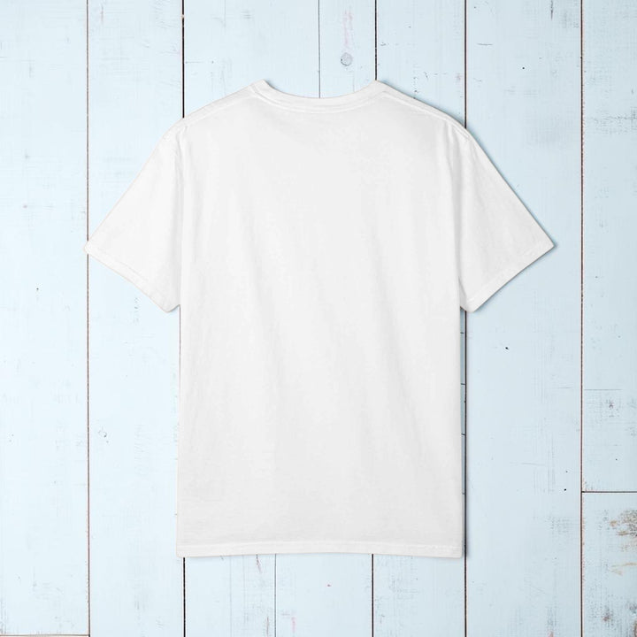 Coastal Calm Unisex Garment-Dyed T-shirt, Sea Birds Take Flight Graphic Summer Tee