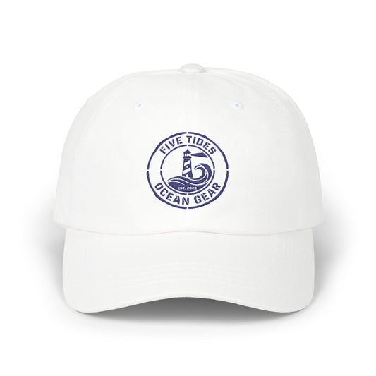 Ocean Gear Dad Cap — Five Tides Nautical Embroidered Baseball Hat