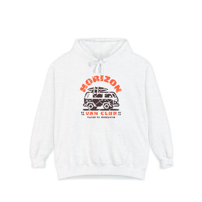 Horizon Van Beach Club  Unisex Hoodie - Cozy Citrus Style, Summer Vibes, Gift for Friends, Casual Wear, Eco-Friendly Fashion