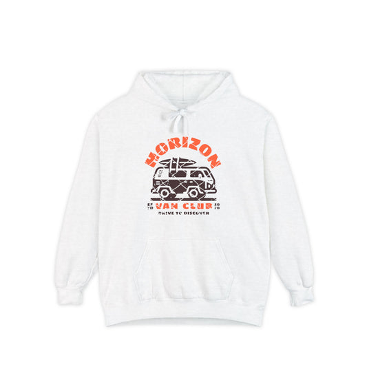 Horizon Van Beach Club  Unisex Hoodie - Cozy Citrus Style, Summer Vibes, Gift for Friends, Casual Wear, Eco-Friendly Fashion