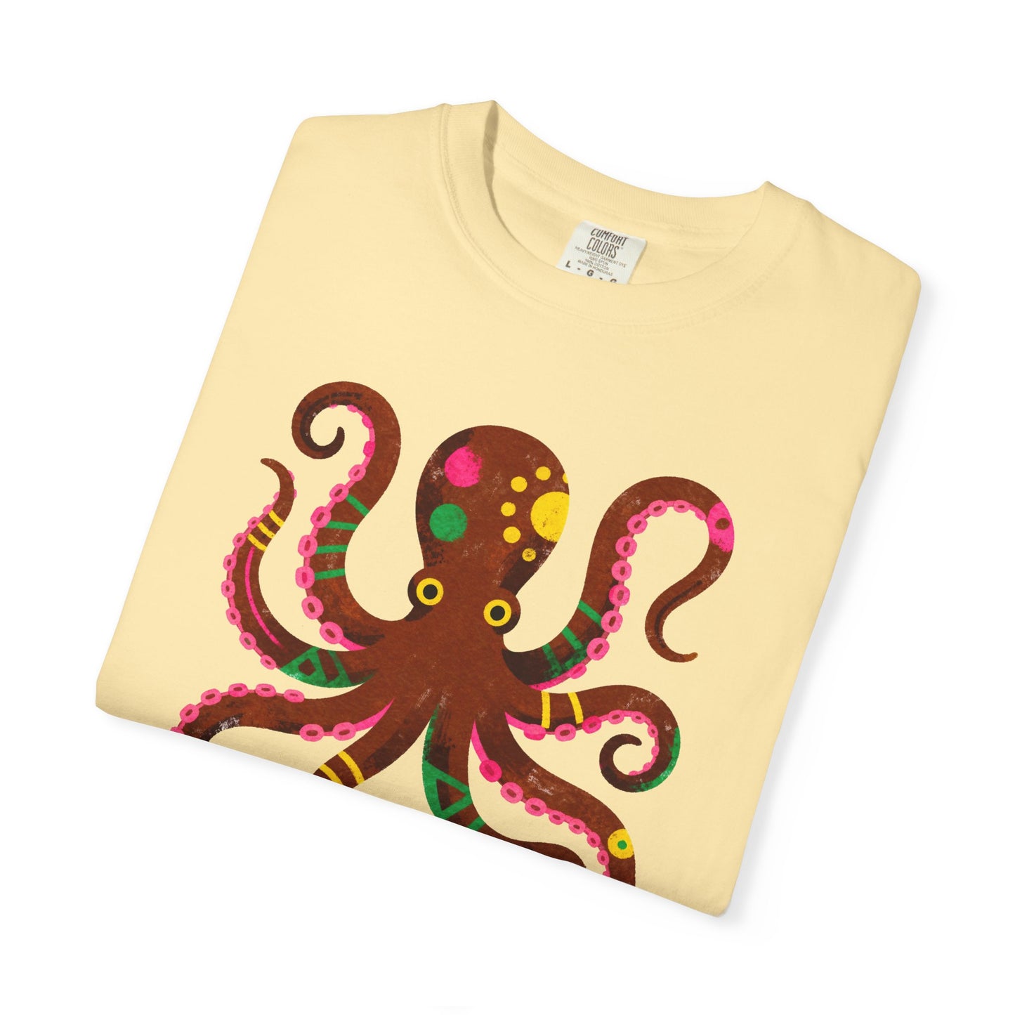 Octopus Graphic T-Shirt — 'tide + time' Beachy Vintage Sea Tee