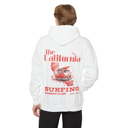 California Surfing Camp Hoodie, Unisex Summer Sweatshirt, Beach Vibes Apparel, Travel Gift, Coastal Adventure Wear