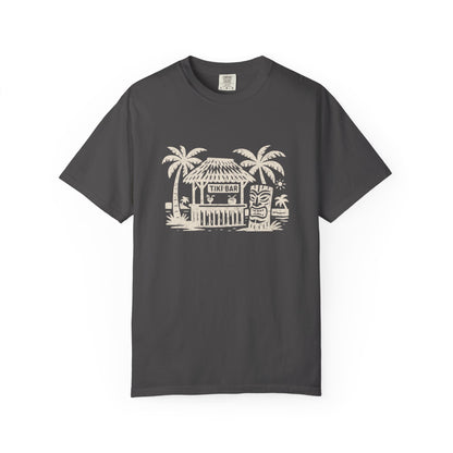 Tropical Tiki Bar Tee - Relaxed Vibes, Vacation Wear, Beach Party Essentials, Summer Gift, Casual Outing Top