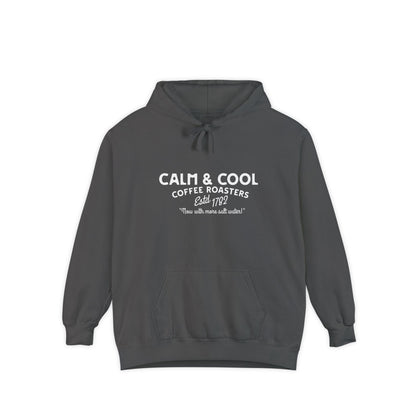 Calm & Cool Coffee Roasters Hoodie, Unisex Garment-Dyed Sweatshirt for Coffee Lovers, Cozy Casual Wear, Perfect Gift for Baristas, [...]