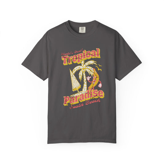 Tropical Paradise T-Shirt | Casual Summer Tee, Beachwear, Unisex Gift, Vacation Essential, Retro Graphic Shirt