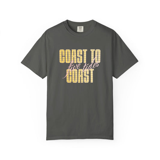 Coast to Coast Five Tides T-Shirt, 100% Ring-Spun, Garment-Dyed Cotton