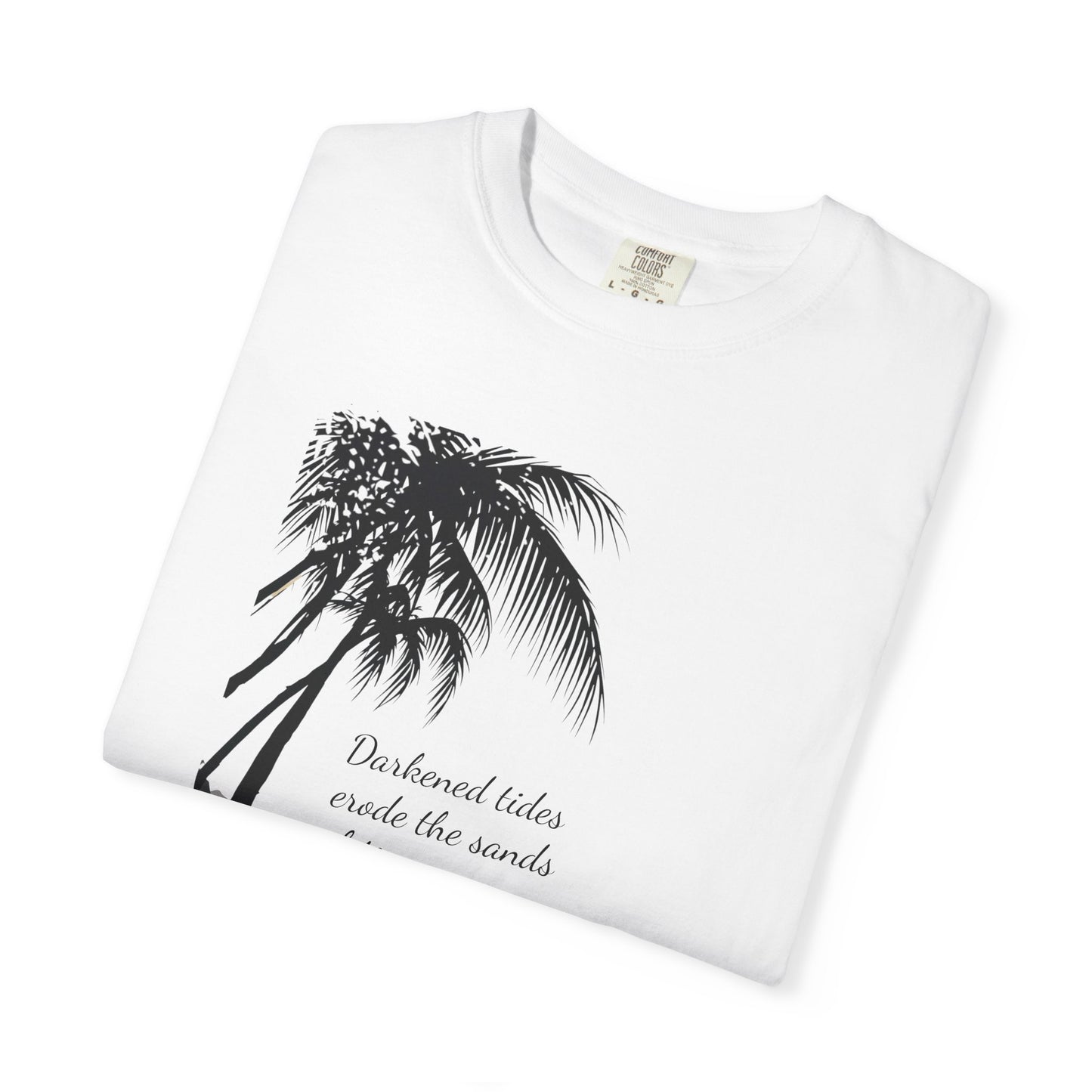 Darkened Tropical Scene, Unisex Relaxed Fit Tee, Beach Lover Gift, Nature Inspired Apparel, Summer Vibes Casual Wear, Gift [...]
