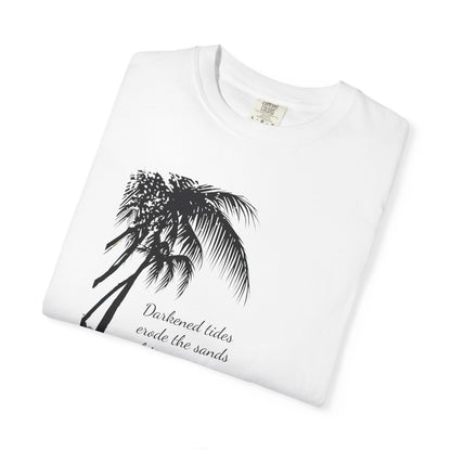 Darkened Tropical Scene, Unisex Relaxed Fit Tee, Beach Lover Gift, Nature Inspired Apparel, Summer Vibes Casual Wear, Gift [...]