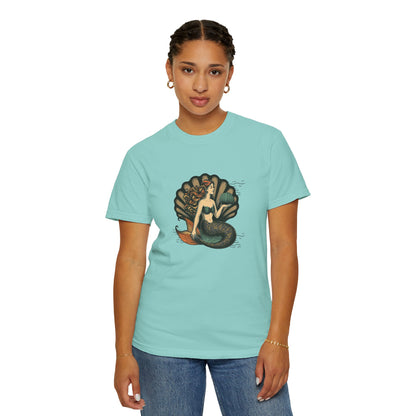 Mermaid T-Shirt, Summer Tee, Gift for Beach Lovers, Vintage Style, Unisex Casual Wear, Ocean Vibe Clothing, Eco-Friendly Fashion