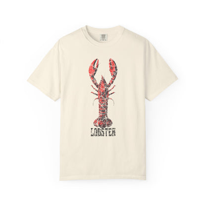Big Red Lobster Graphic T-Shirt, 100% Ring-Spun Garment-Dyed Cotton