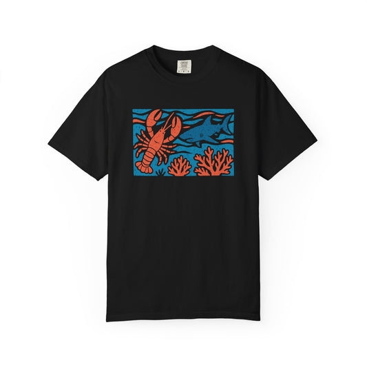 Ocean-Inspired Lobster T-Shirt - Unisex Casual Tee for Beach Lovers, Summer BBQ, Nautical Gift, Vintage Style