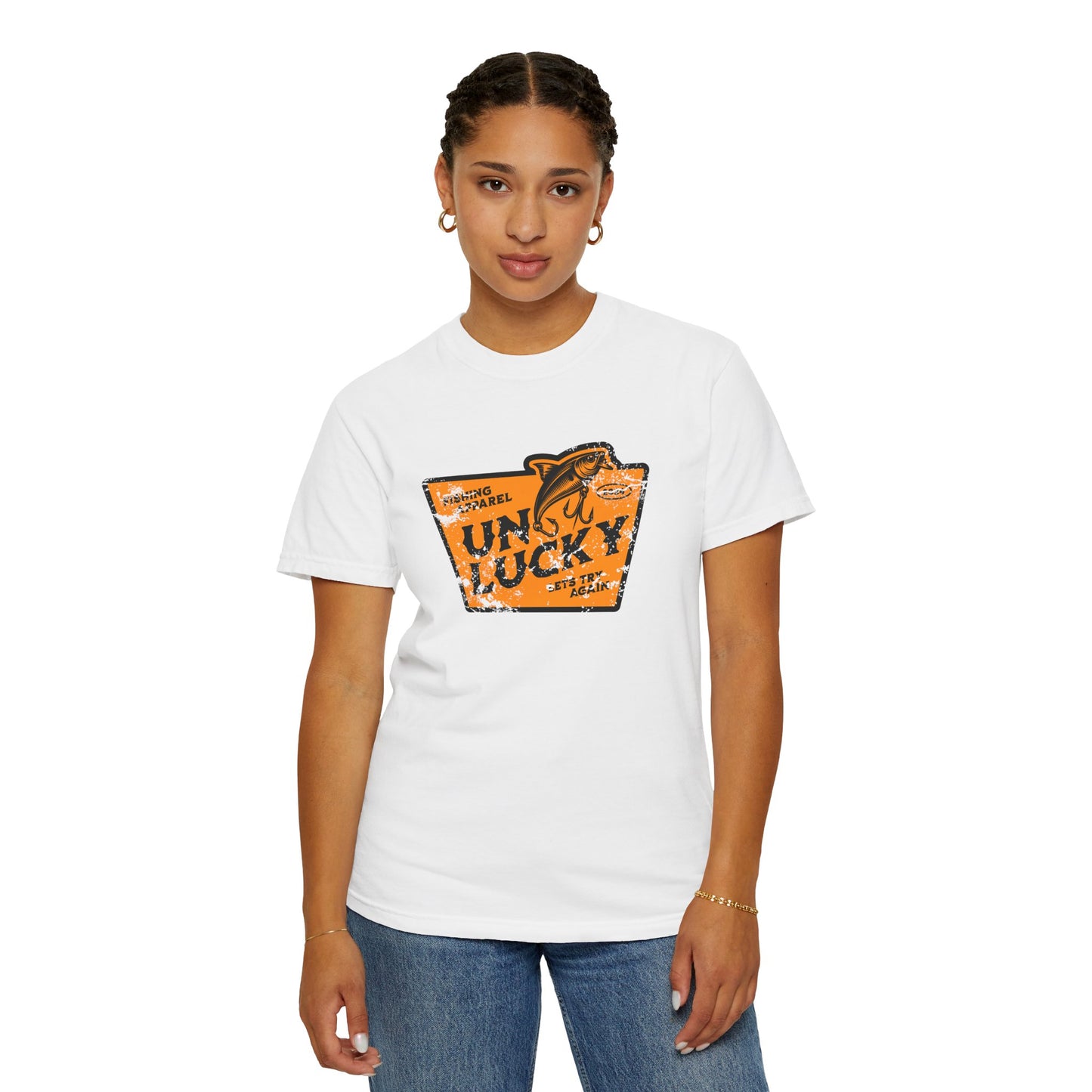 Unlucky Fishing-Themed Garment-Dyed T-Shirt, Fun and Casual Style for Anglers, Perfect Gift for Fishermen, Outdoor Adventure Apparel, [...]