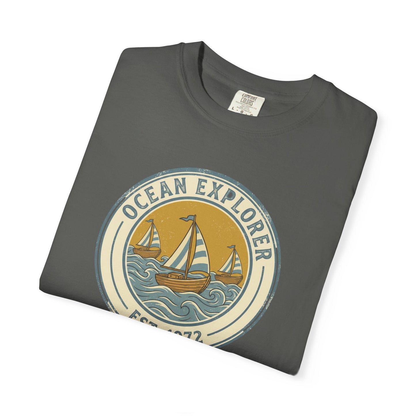 Ocean Explorer T-Shirt - Vintage Sailboat Summer Beach Graphic Tee