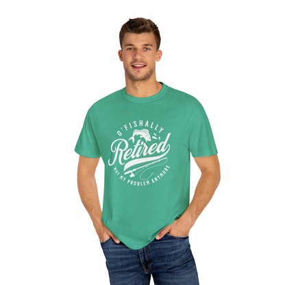 Retro Fishally Retired T-Shirt, Funny Retirement Gift, Unisex Tee for Fishermen, Ocean Lovers, Casual Wear, Birthday Gift