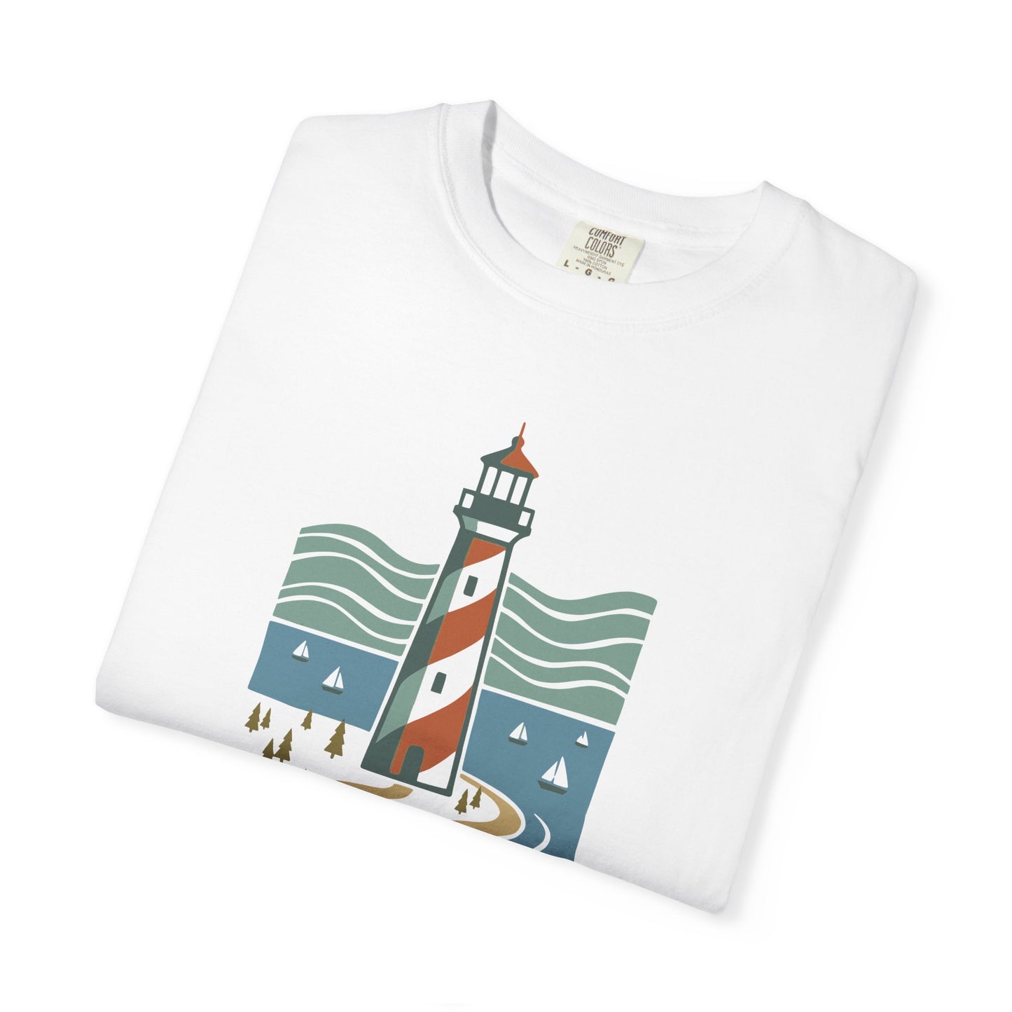 Cape Lookout Lighthouse Graphic T-Shirt - Est. 1923 Coastal Summer Beach Tee