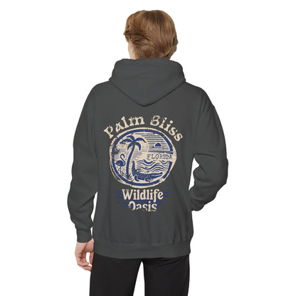 Palm Bliss Cozy Hoodie - Palm Bliss Design, Unisex Casual Pullover, Perfect for Nature Lovers, Gift for Outdoor Enthusiasts, Travel