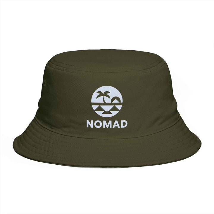 Nomad Bucket Hat — Travel Tropical Palm Embroidered Sun Hat