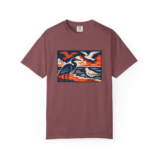 Nature-Inspired Unisex T-Shirt | Vintage Bird Design, Casual Wear, Gifts for Nature Lovers, Hiking Apparel, Outdoor Enthusiasts
