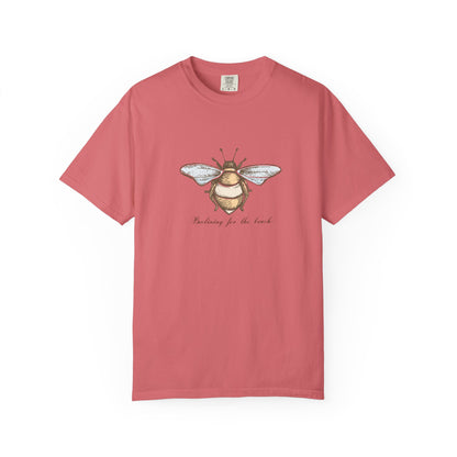 Bee Inspired Unisex Garment-Dyed T-Shirt | Nature Lover's Tee, Eco-Friendly Gift, Everyday Wear, Unique Bee Design, Spring/Summer Fashion