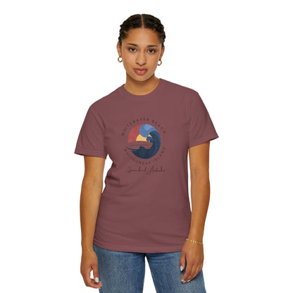 Beach Vibes Garment-Dyed T-shirt, Boho Tee, Unisex Beachwear, Summer Fashion, Gift for Ocean Lovers