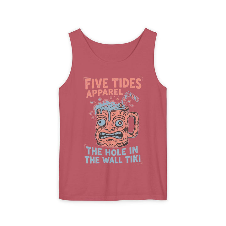 Hole in the Wall Tiki Tank | Garment-Dyed Vintage Tiki Graphic Tank Top